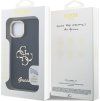Guess PU Grained 4G Logo Stand Camera Frame Zadný Kryt pre iPhone 13 Black