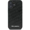 Karl Lagerfeld PU Quilted Pattern Zadný Kryt pre iPhone 16 Black
