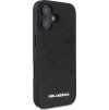 Karl Lagerfeld PU Quilted Pattern Zadný Kryt pre iPhone 16 Black
