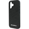 Karl Lagerfeld PU Quilted Pattern Zadný Kryt pre iPhone 16 Black