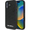 Karl Lagerfeld PU Quilted Pattern Zadný Kryt pre iPhone 16 Black
