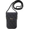 Guess PU 4G Metal Logo Script Taška na Telefón Black