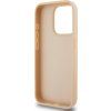 DKNY PU Leather Checkered Pattern and Stripe Zadný Kryt pre iPhone 13 Pre Pink