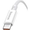 Baseus Superior Series Fast Charging Dátový Kábel USB - USB-C 100W 0.25m Moon White