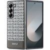DKNY PU Leather Repeat Pattern Bottom Stripe MagSafe Zadný Kryt pre Samsung Galaxy Z Fold 6 Brown