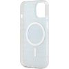 DKNY PC/TPU Repeat Pattern Tonal Stripe Magsafe Zadný Kryt pre iPhone 13 Blue