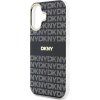 DKNY PC/TPU Repeat Pattern Tonal Stripe Magsafe Zadný Kryt pre iPhone 16 Black