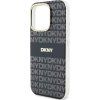 DKNY PC/TPU Repeat Pattern Tonal Stripe Magsafe Zadný Kryt pre iPhone 16 Pre Black