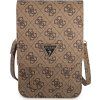 Guess PU 4G Triangle Logo Taška na Telefón Brown