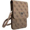 Guess PU 4G Triangle Logo Taška na Telefón Brown