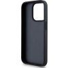 DKNY PU Leather Repeat Pattern Tonal Stripe Zadný Kryt pre iPhone 14 Pre Black