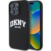 DKNY Liquid Silicone Arch Logo MagSafe Zadný Kryt pre iPhone 16 Pre Max Black