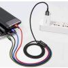 Fast 4in1 Kábel Lightning, 2x USB-C, Micro USB 3.5A 1.2m, Baseus, Čierny