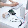 Fast 4in1 Kábel Lightning, 2x USB-C, Micro USB 3.5A 1.2m, Baseus, Čierny