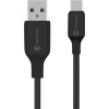 Stitch Thread Kábel USB-A/USB-C 1m, Tactical, Čierny