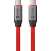 Fat Man 2.0 Kábel USB-C/USB-C 1m, Tactical, Červený