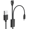 USB Nabíjací Kábel 2v1 pre Garmin Fenix 7/8, Tactix 8 + USB-C, Tactical