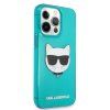 Choupette Head kryt pre Apple iPhone 13 Pro, Karl Lagerfeld, Modrý