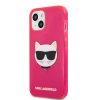 Karl Lagerfeld Choupette Head Kryt pre iPhone 13 mini, Ružový