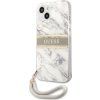 Marble Stripe kryt pre Apple iPhone 13 mini, Guess, Sivý