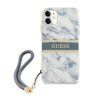 Marble Stripe kryt pre Apple iPhone 11, Guess, Modrý