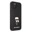 Saffiano Ikonik kryt pre Apple iPhone 13 mini, Karl Lagerfeld, Čierny