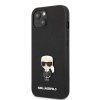 Saffiano Ikonik kryt pre Apple iPhone 13 mini, Karl Lagerfeld, Čierny
