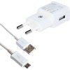 Nabíjačka Samsung EP-TA50EWE USB 8W +  microUSB kábel 1m, Biela