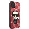 Monogram Ikonik kryt pre Apple iPhone 13 mini, Karl Lagerfeld, Červený
