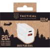 Sieťová nabíjačka Base Plug Dual 20W , Tactical, Biela