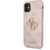 4G Metal Logo kryt pre Apple iPhone 11, Guess, Ružový