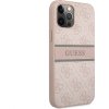 Guess 4G Printed Stripe Kryt pre Apple iPhone 12/ 12 Pro, Ružový