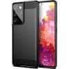Carbon kryt pre Samsung Galaxy S21 Ultra, Forcell, Čierny