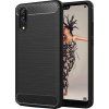 Carbon kryt pre Huawei P20 Pro, Forcell, Čierny