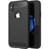 Carbon kryt pre Apple iPhone X/ Xs, Forcell, Čierny