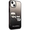Karl Lagerfeld Gradient Karl and Choupette Kryt pre iPhone 14, Čierny