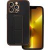 Leather kryt pre Apple iPhone 14 Pro, Forcell, Čierny