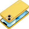 Forcell Leather Kryt pre iPhone 14, Žltý