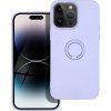 Silikónový Ring kryt pre Apple iPhone 14 Pro Max, Forcell, Fialový