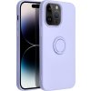 Forcell Silikónový Ring kryt pre iPhone 14 Pro Max, Fialový