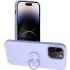 Silikónový Ring kryt pre Apple iPhone 14 Pro Max, Forcell, Fialový