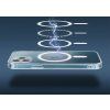 Silikónový kryt s MagSafe pre Apple iPhone 12 Pro Max, Transparentný