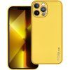Kožený kryt pre Apple iPhone 13 Pro Max, Forcell, Žltý