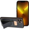 Kožený kryt pre Apple iPhone 13 Pro Max, Forcell, Čierny