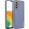 Kožený Kryt pre Samsung Galaxy A33 5G, Modrý