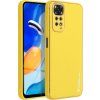 Kožený kryt pre Xiaomi Redmi Note 11/ 11S, Forcell, Žltý
