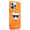 Choupette Head kryt pre Apple iPhone 13 Pro, Karl Lagerfeld, Oranžový