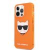 Choupette Head kryt pre Apple iPhone 13 Pro, Karl Lagerfeld, Oranžový