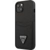 Saffiano Double Card kryt pre Apple iPhone 13 mini, Guess, Čierny