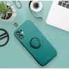 Forcell Silikónový Ring Kryt pre iPhone 7 / 8 / SE 2020 / SE 2022, Zelený